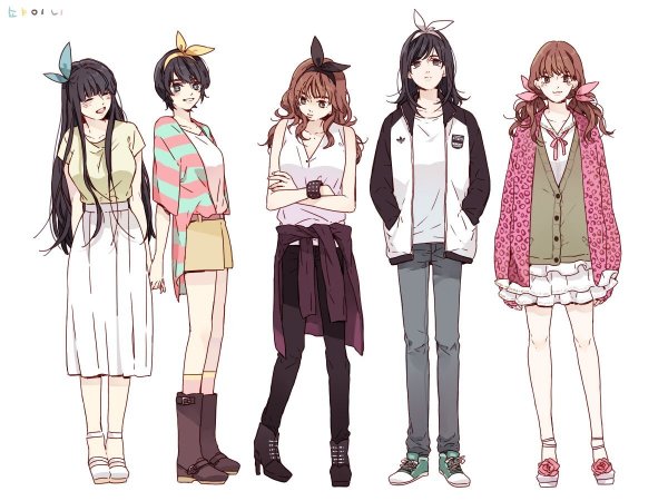 Стиль аниме в одежде для девочек