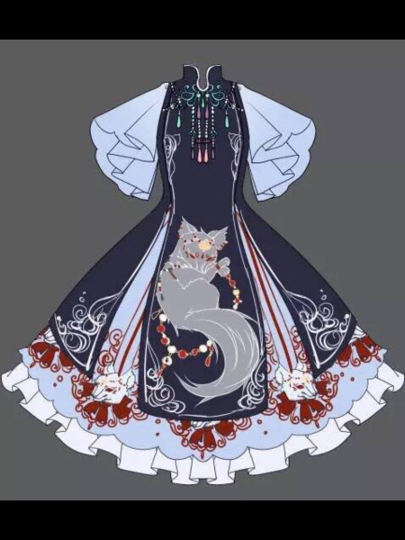 Платья в анимешном стиле