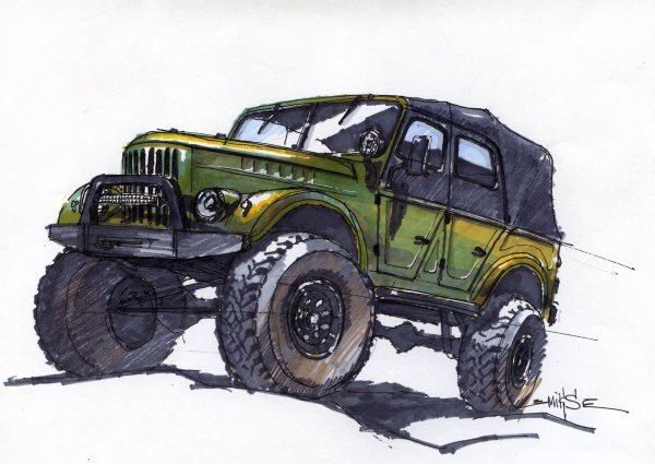 ГАЗ 69 вектор