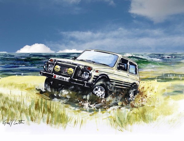 Нива 4х4 вектор оффроуд