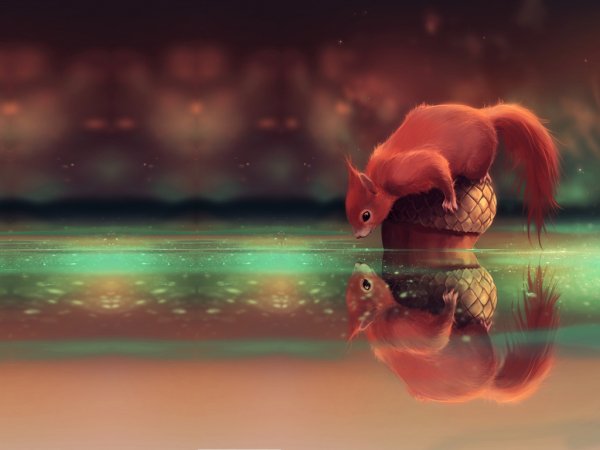 Бельчонок арт