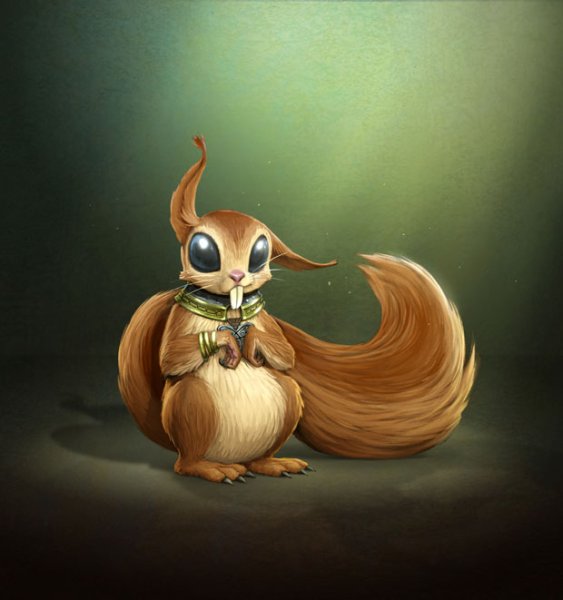 Рататоск белка на Иггдрасиль