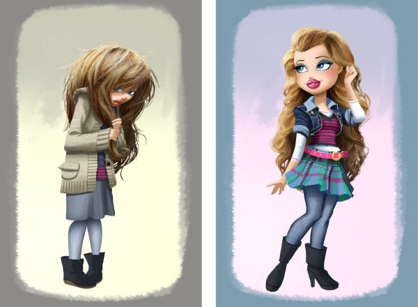 Братц в стиле аниме