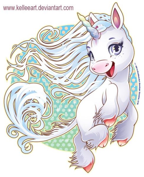 Единорог арт мультяшный