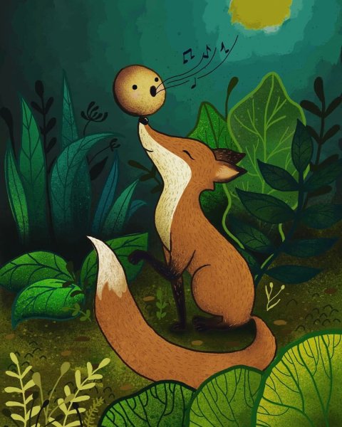 Иллюстрация к сказке Колобок