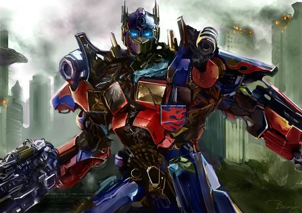 Оптимус Прайм трансформеры 3 арт