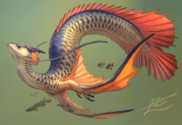 Морской дракон (Draco Marinus) тату