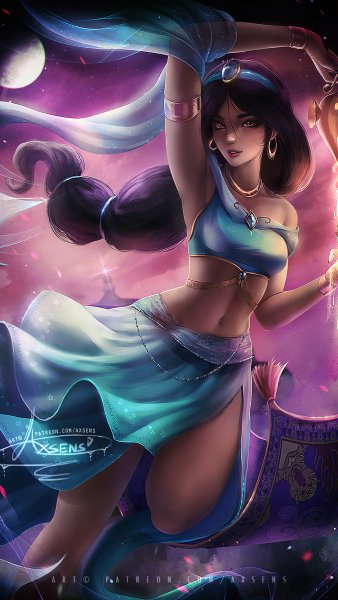 Жасмин принцесса Дисней арт