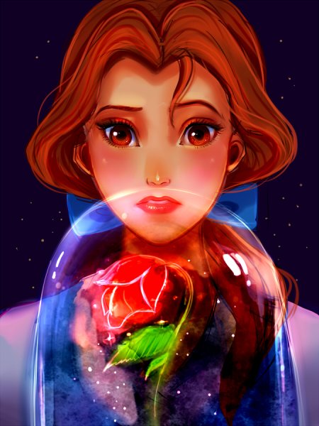 Бель принцесса Дисней арт