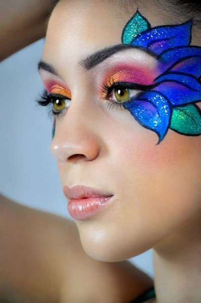 Фантазийный макияж эскиз