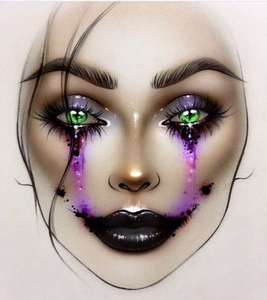 Макияж иллюстрация