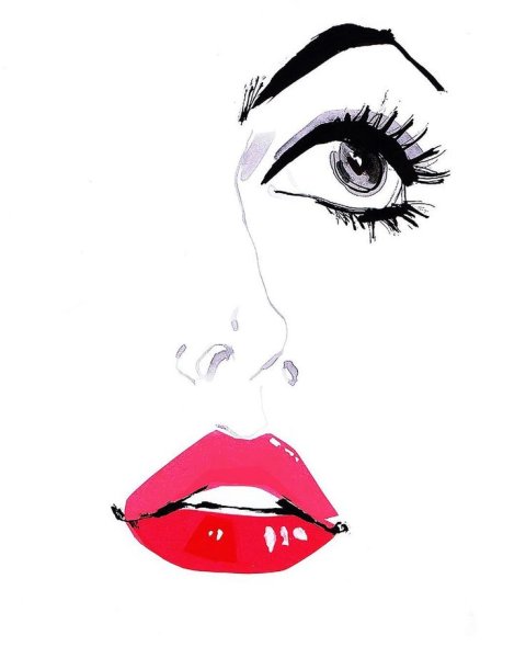 Фантазийный макияж эскиз