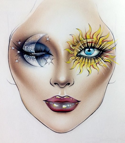 Графический фейс арт