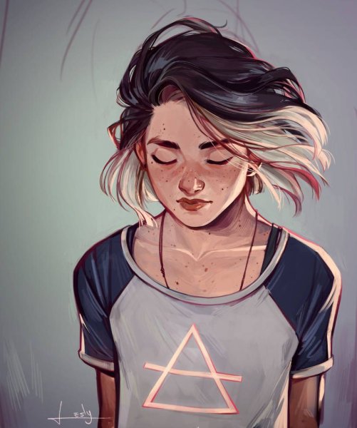 Гранж арт девушка