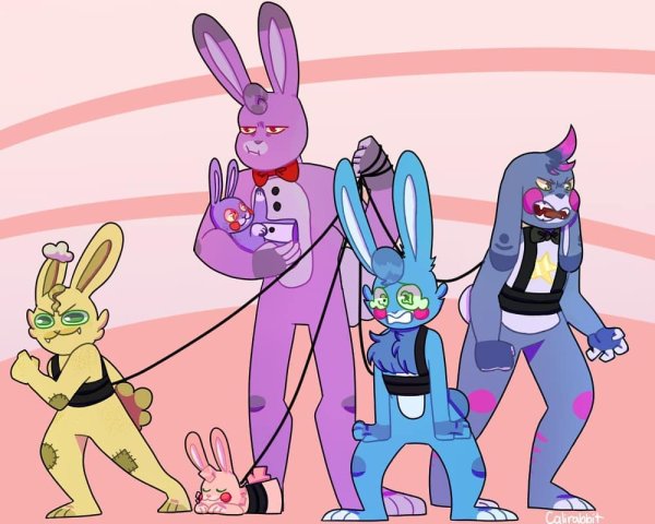 ФНАФ ПЛЮШТРАП И Боннет