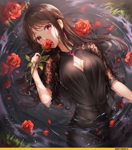 Аниме девушка серьезная