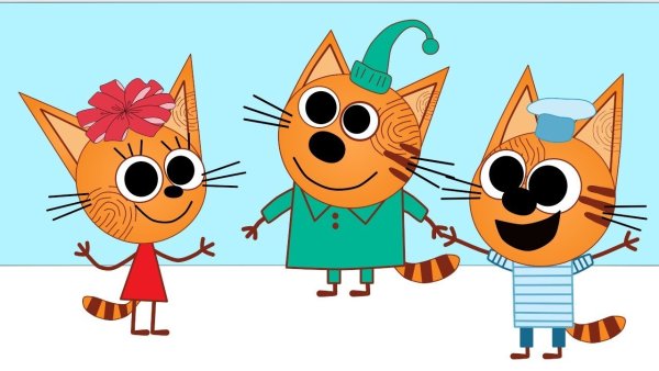 Три кота срисовать