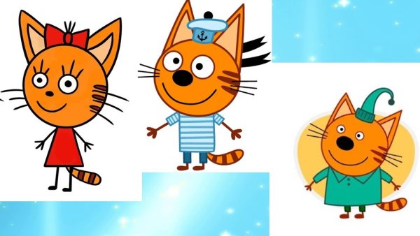 Карамелька три кота нарисовать