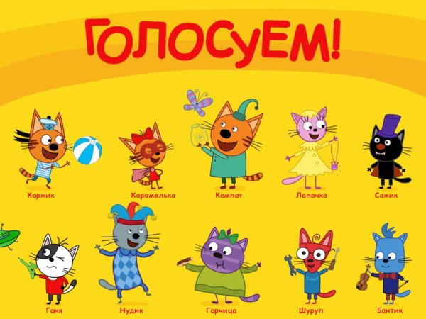 Три кота герои имена