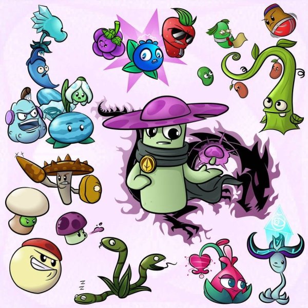 Растения против зомби 2 персонажи растения