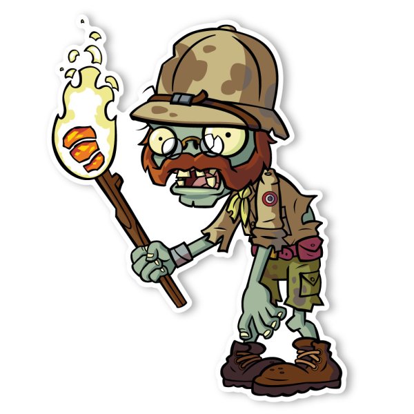 Растения против зомби зомби с факелом