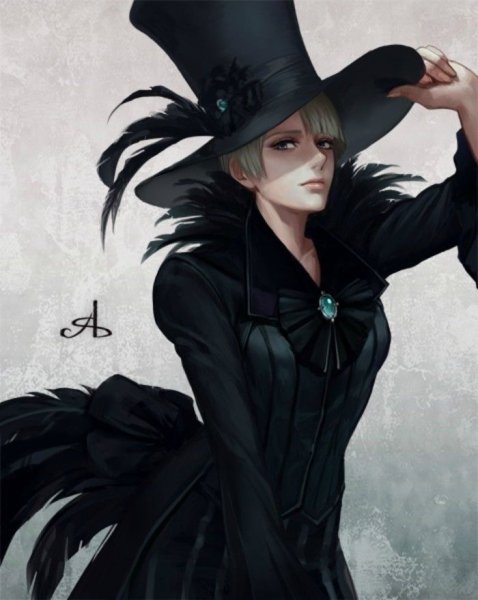 Ведьма и мужчина арт