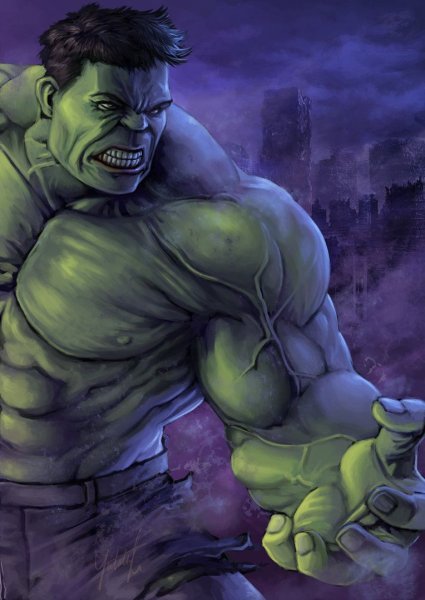 Халк Марвел арт