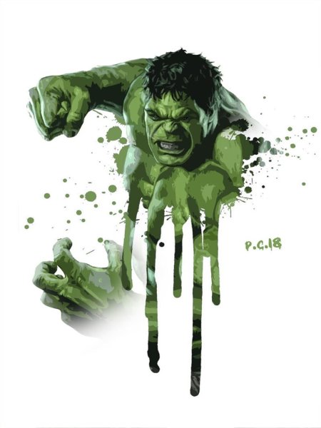 Халк красками