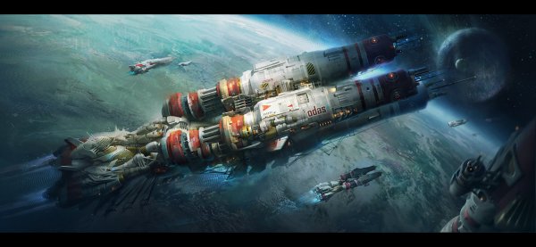 Ракета в космосе арт