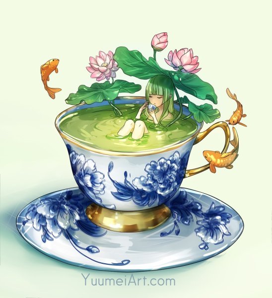Зеленый чай аниме