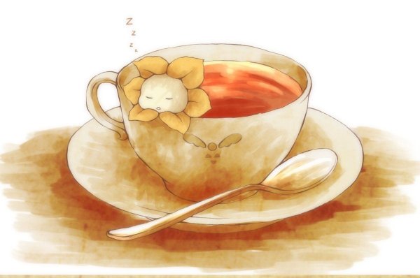 Кружка с чаем арт