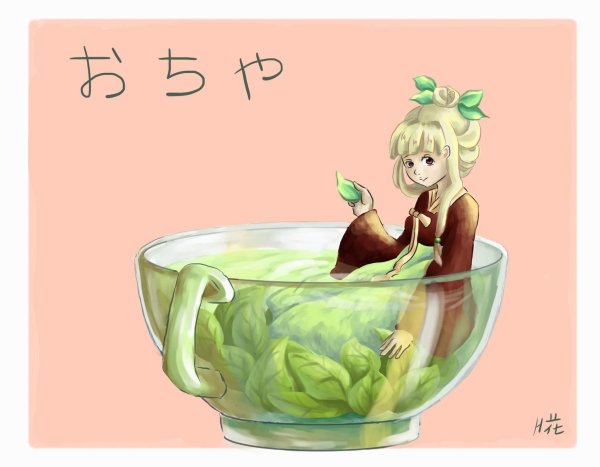 Зеленый чай арт