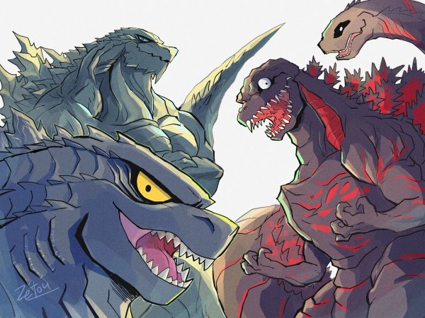 Моя геройская Академия Годзилла