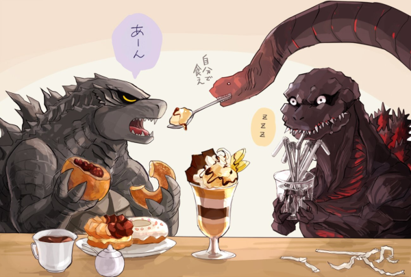 Годзилла и шин Годзилла милые