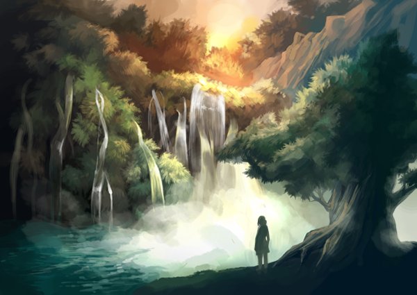 Водопад арт