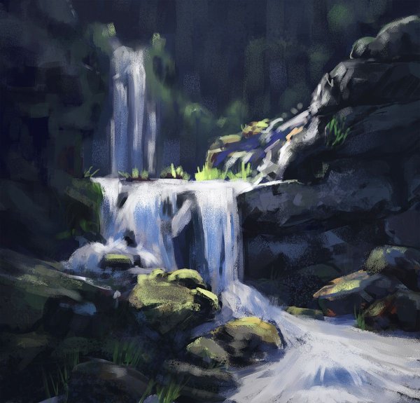 Водопад арты