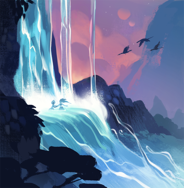 Водопад арты