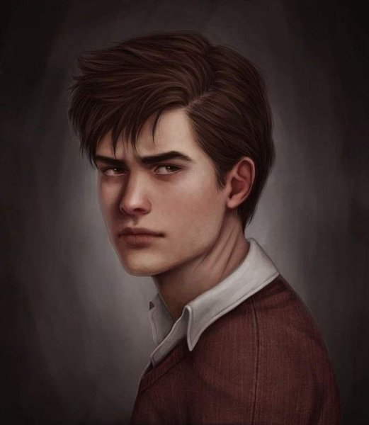 Виктор Ван арт вампир брюнет