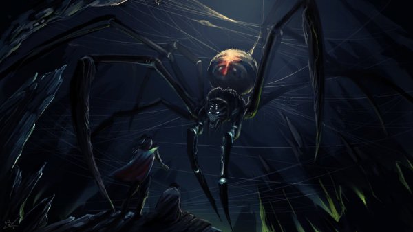 Черный Арахнид паук