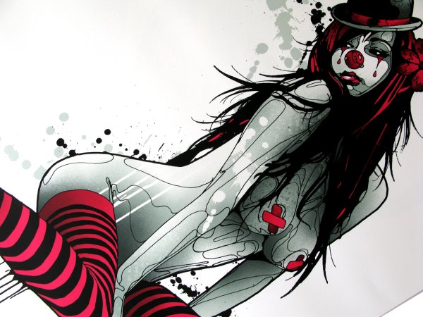 Аниме девочка клоун