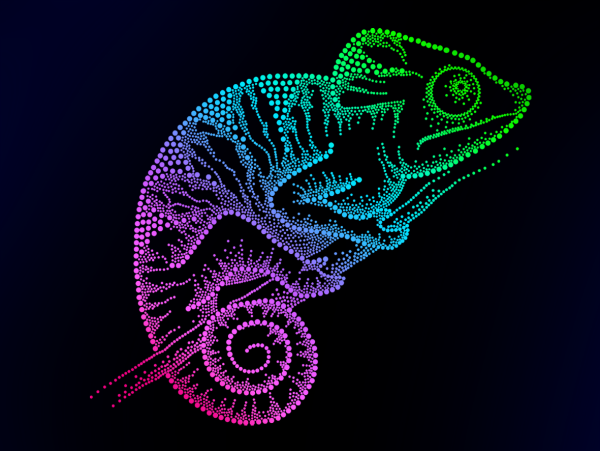 Хамелеон абстракция