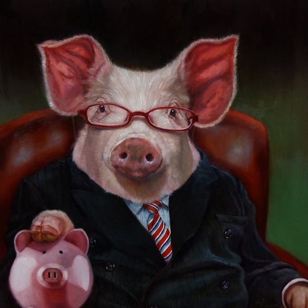 Свинья на аву