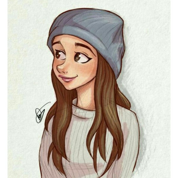 Рисунки для срисовки девочки