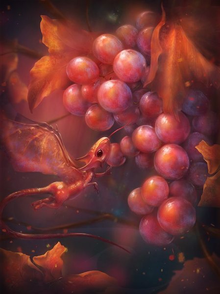 Ягоды фэнтези арт