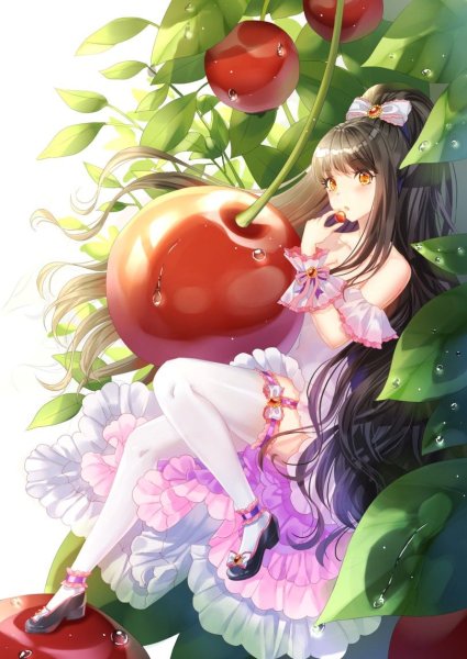 Аниме няшки в еде арты