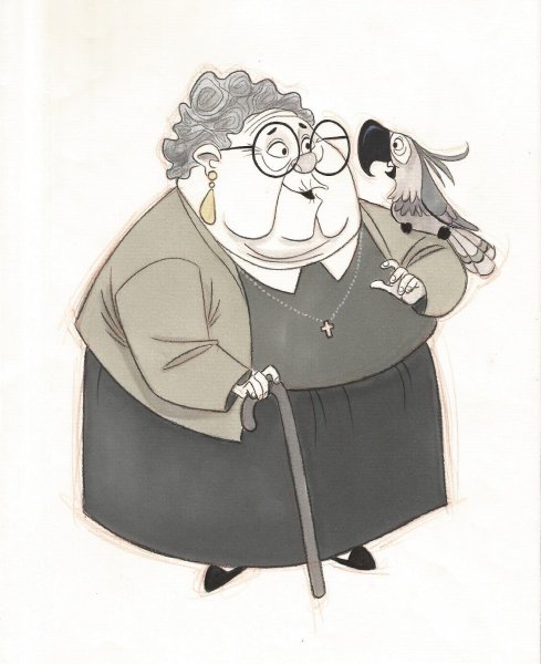 Бабушка концепт арт