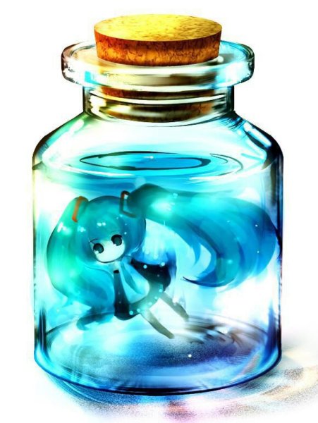 Баночка с водой арт