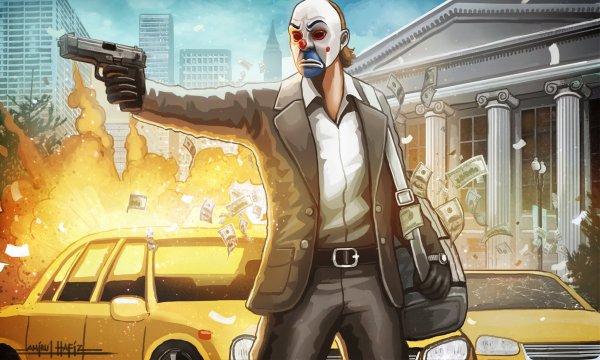 Ограбление банка в ГТА 5 арт