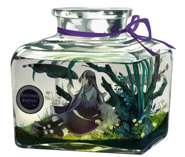 Русалка в банке арт