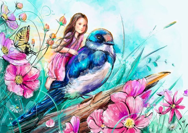 Дюймовочка красивые иллюстрации